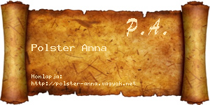 Polster Anna névjegykártya